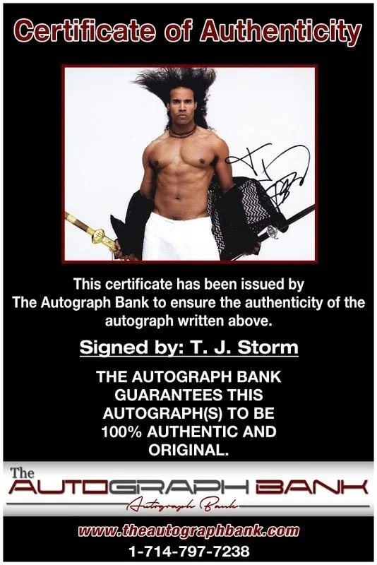 T I Harris — T. J. Storm authentic signed celebrity 8x10 photo W/Cert Autographed D11, изображение 2