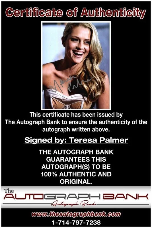 Teresa Palmer — Teresa Palmer authentic signed celebrity 8x10 photo W/Cert Autographed D3, изображение 2