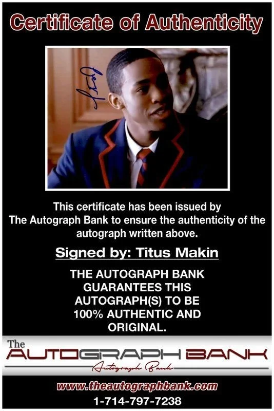 Titus Makin — Titus Makin authentic signed celebrity 8x10 photo W/Cert Autographed C16, изображение 2