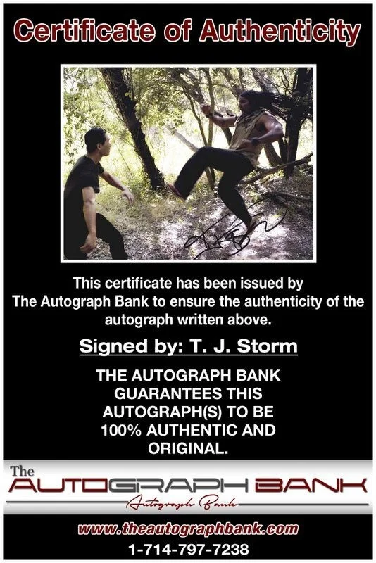 T I Harris — T. J. Storm authentic signed celebrity 8x10 photo W/Cert Autographed D9, изображение 2