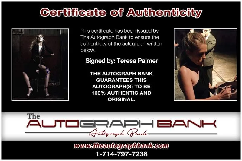 Teresa Palmer — Teresa Palmer authentic signed celebrity 8x10 photo W/Cert Autographed A0001, image 2