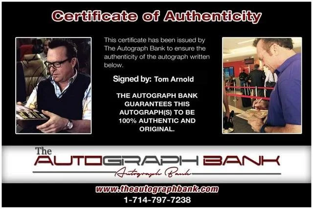 Tom Arnold — Tom Arnold authentic signed celebrity 8x10 photo W/Cert Autographed (B0743), image 2