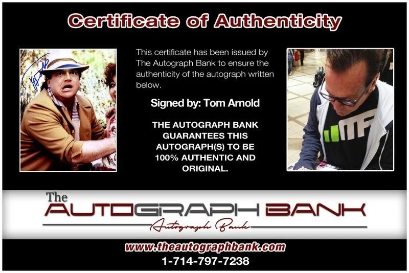 Tom Arnold — Tom Arnold authentic signed celebrity 8x10 photo W/Cert Autographed C48, image 2