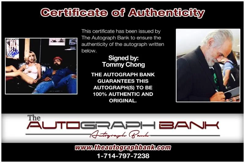 Tommy Chong — Tommy Chong authentic signed celebrity 8x10 photo W/Cert Autographed B0008, изображение 2