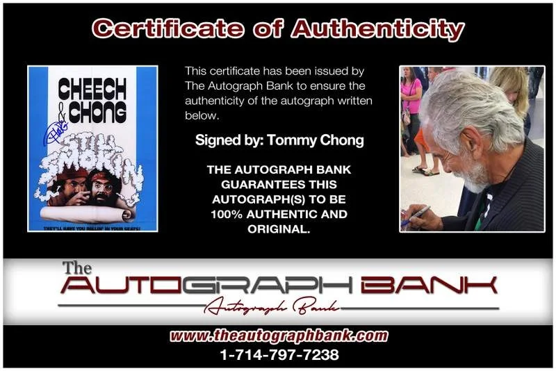 Tommy Chong — Tommy Chong authentic signed celebrity 8x10 W/Certificate Autographed (A0013), image 2