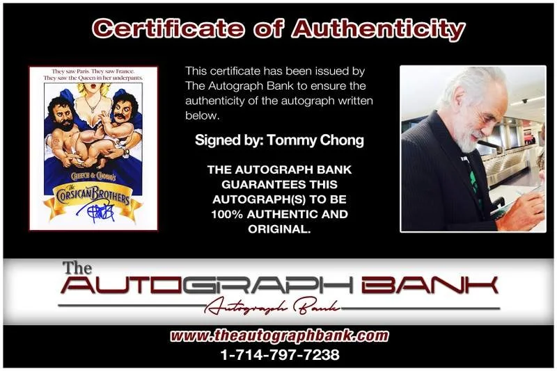 Tommy Chong — Tommy Chong authentic signed celebrity 8x10 W/Certificate Autographed (A0016), image 2
