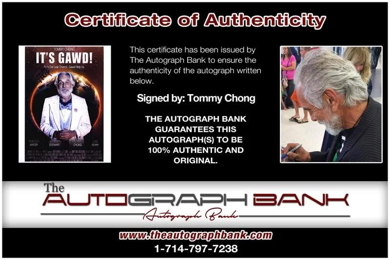 Tommy Chong — Tommy Chong authentic signed celebrity 8x10 W/Certificate Autographed (A0012), image 2