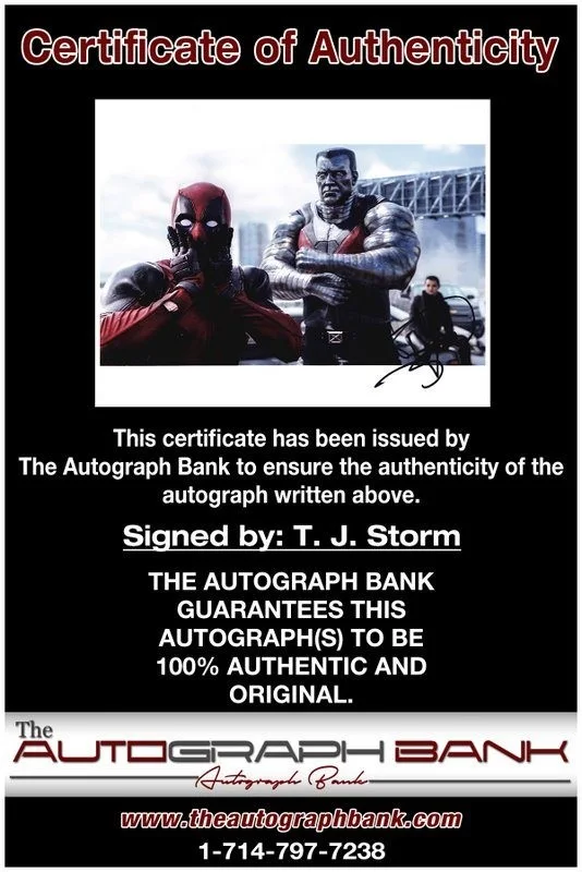 T I Harris — T. J. Storm authentic signed celebrity 8x10 photo W/Cert Autographed D8, изображение 2