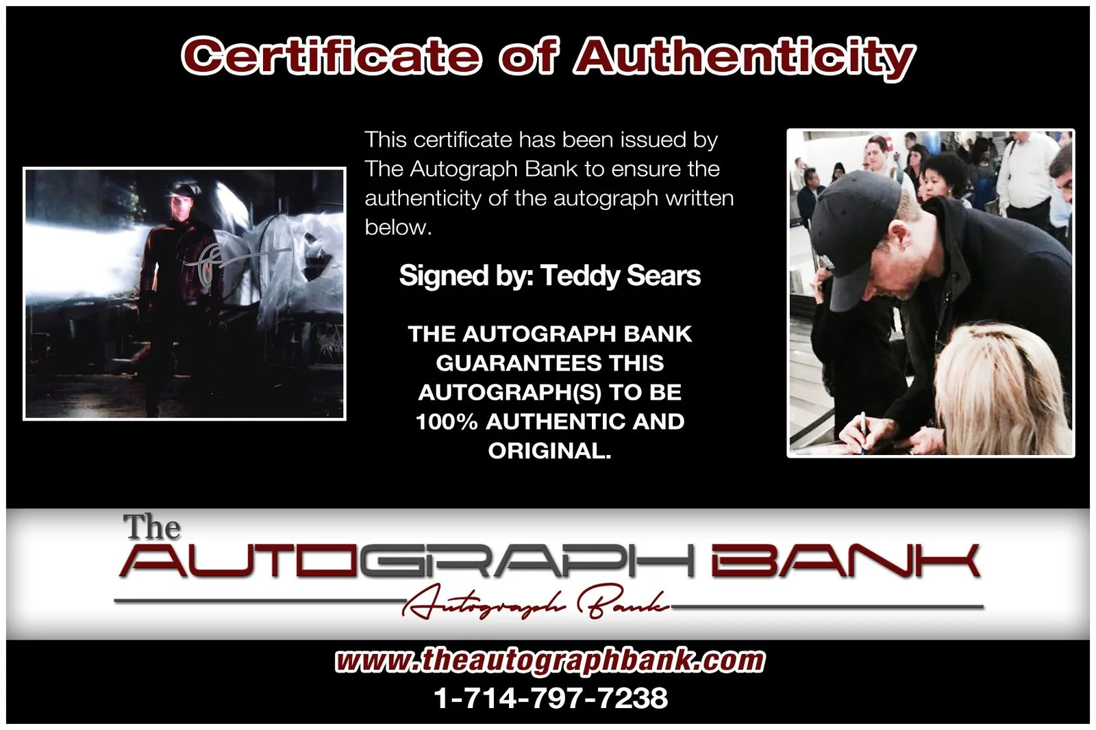 Teddy Sears — Teddy Sears authentic signed celebrity 8x10 photo W/Cert Autographed A10, image 2