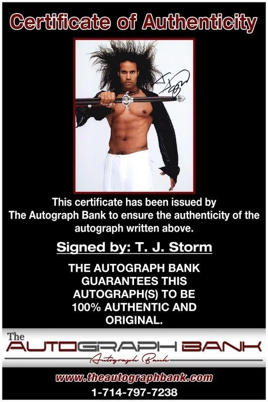 T I Harris — T. J. Storm authentic signed celebrity 8x10 photo W/Cert Autographed D2, image 2