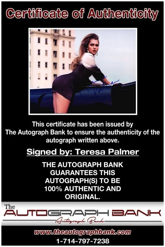 Teresa Palmer — Teresa Palmer authentic signed celebrity 8x10 photo W/Cert Autographed D2, изображение 2