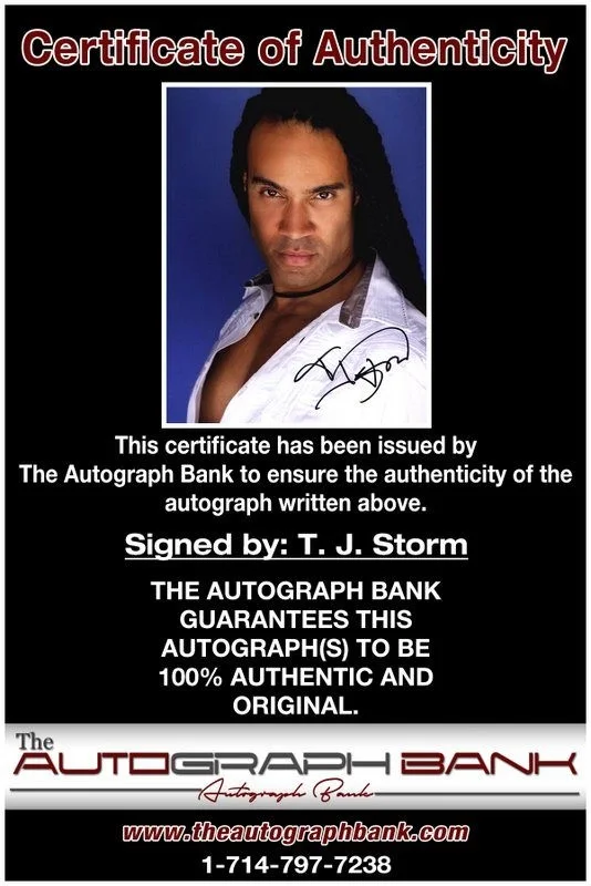 T I Harris — T. J. Storm authentic signed celebrity 8x10 photo W/Cert Autographed D4, изображение 2