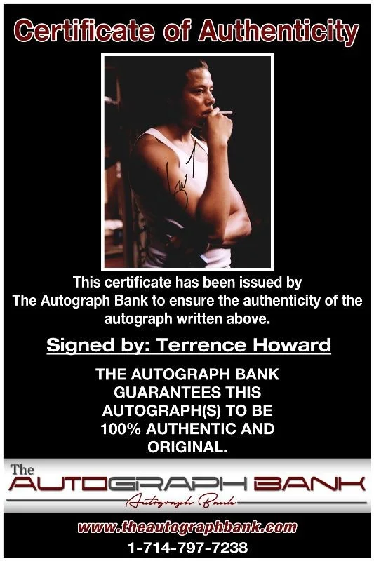Terrence Howard — Terrence Howard authentic signed celebrity 8X10 photo W/Cert Autographed 13216a1, image 2