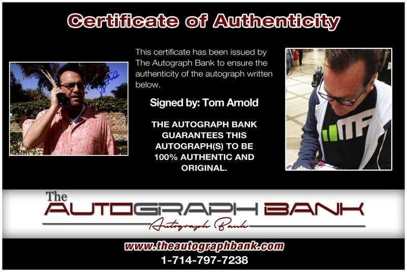 Tom Arnold — Tom Arnold authentic signed celebrity 8x10 photo W/Cert Autographed C23, image 2