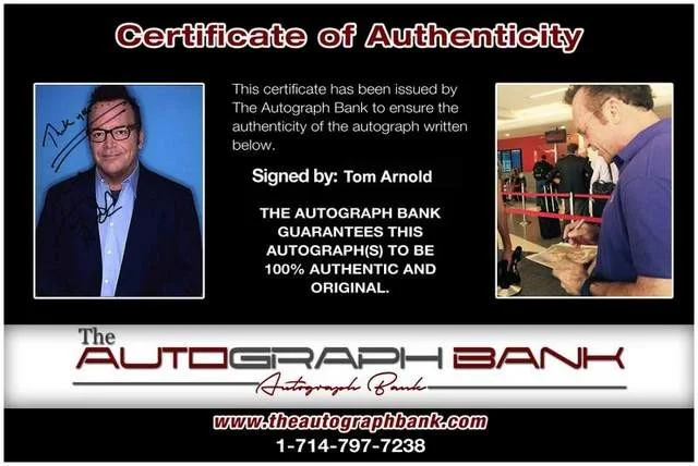 Tom Arnold — Tom Arnold authentic signed celebrity 8x10 photo W/Cert Autographed (B0747), image 2