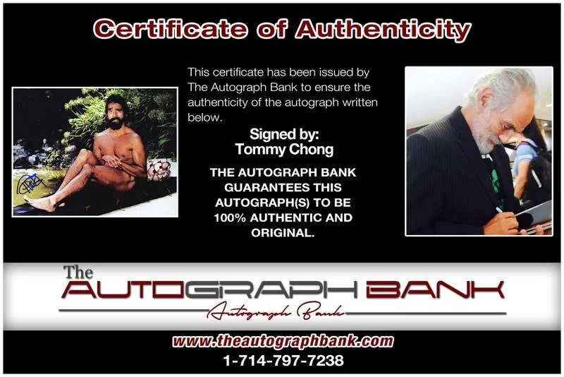 Tommy Chong — Tommy Chong authentic signed celebrity 8x10 photo W/Cert Autographed B0006, изображение 2