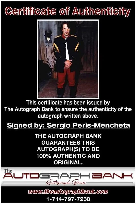 Sergio Peris-Mencheta — Sergio Peris-Mencheta authentic signed 8x10 photo |CERT Autographed B0002, image 2