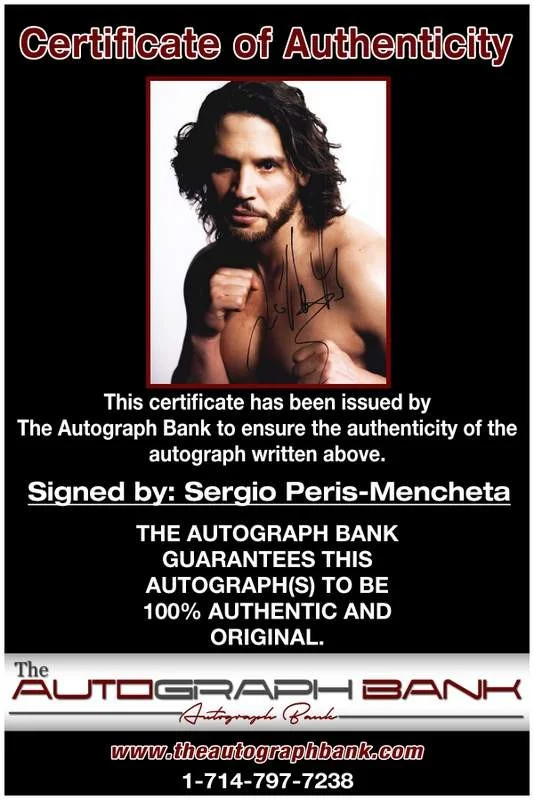 Sergio Peris-Mencheta — Sergio Peris-Mencheta authentic signed 8x10 photo |CERT Autographed B0008, image 2
