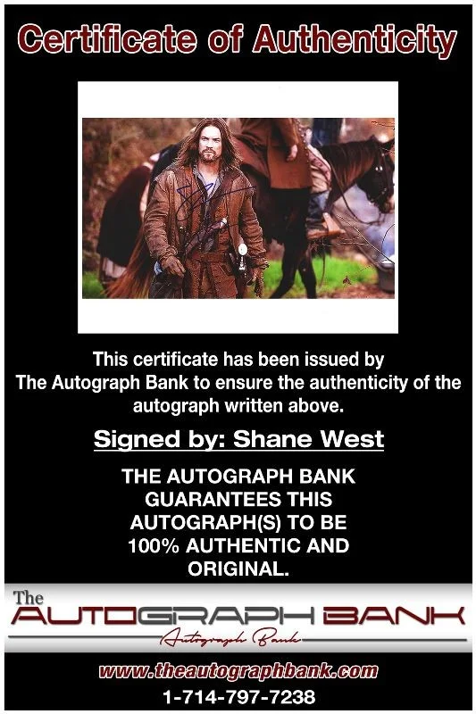 Shane West — Shane West authentic signed celebrity 8x10 photo W/Cert Autographed 40216g1, изображение 2