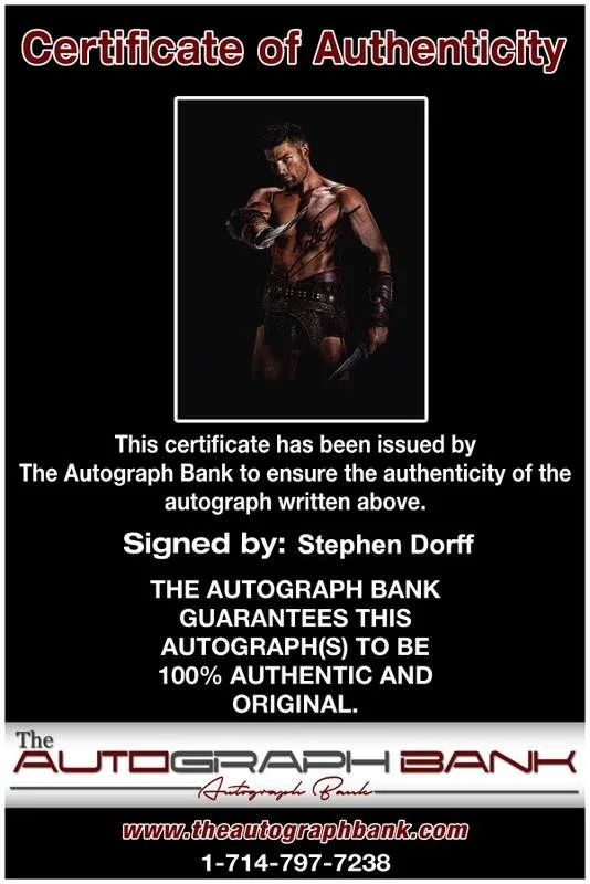Stephen Dorff — Stephen Dorff signed celebrity 8x10 photo W/Certificate (B0017), изображение 2