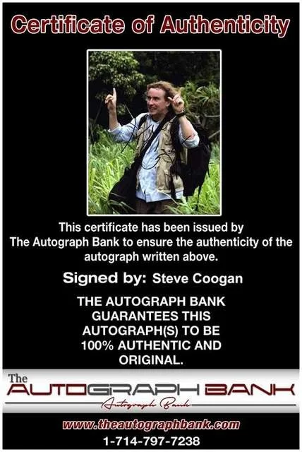 Steve Coogan — Steve Coogan authentic signed celebrity 8x10 photo W/Cert Autographed (B0708), image 2