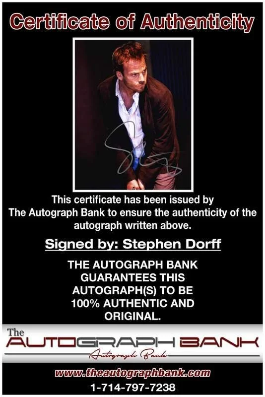 Stephen Dorff — Stephen Dorff authentic signed celebrity 8x10 photo W/Cert Autographed B0016, image 2
