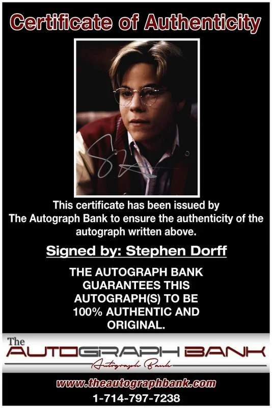 Stephen Dorff — Stephen Dorff authentic signed celebrity 8x10 photo W/Cert Autographed B0015, image 2