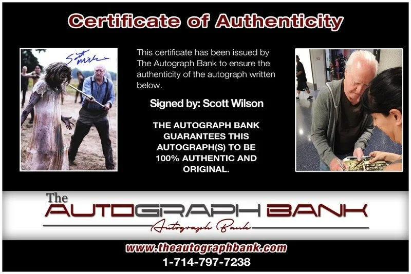 Scott Wilson — Scott Wilson authentic signed celebrity 8x10 photo W/Cert Autographed D3, image 2
