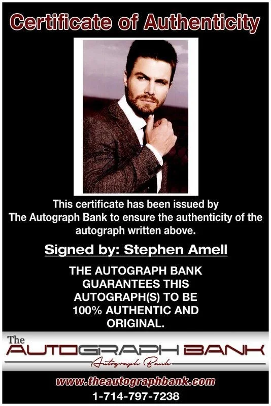 Stephen Amell — Stephen Amell authentic signed celebrity 8x10 photo W/Cert Autographed C1, image 2