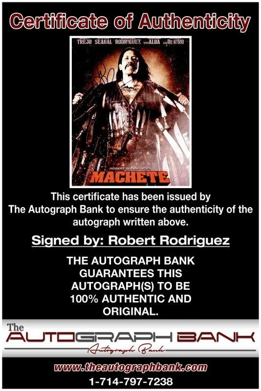 Robert Rodriguez — Robert Rodriguez authentic signed celebrity 8x10 photo W/Cert Autographed C13, image 2