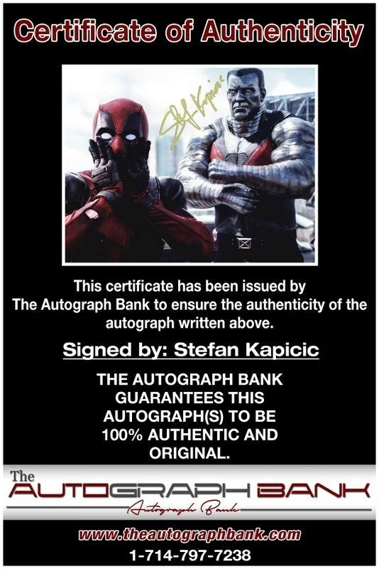Stefan Kapicic — Stefan Kapicic authentic signed celebrity 8x10 photo W/Cert Autographed D1, изображение 2