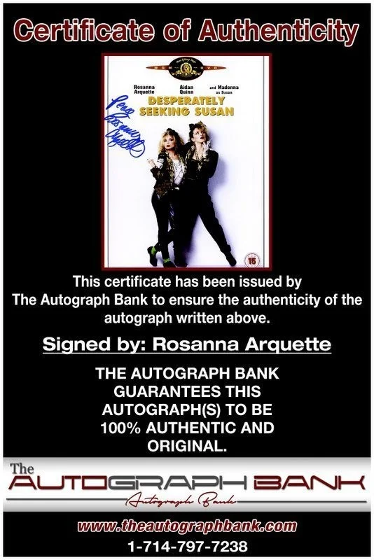 Rosanna Arquette — Rosanna Arquette authentic signed celebrity 8x10 photo W/Cert Autographed C1, image 2