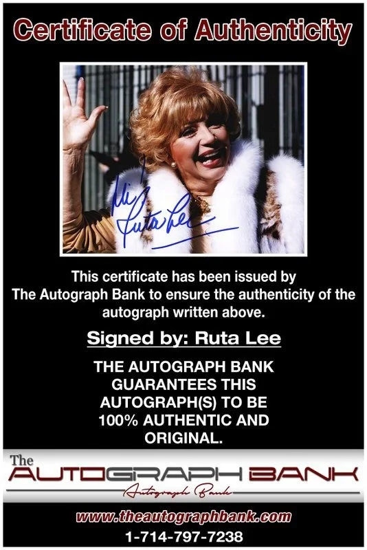 Ruta Lee — Ruta Lee authentic signed celebrity 8x10 photo W/Certificate Autographed (D1), изображение 2