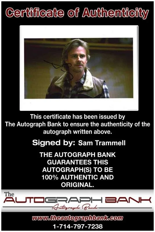 Sam Trammell — Sam Trammell signed celebrity 8x10 photo W/Certificate (C1), изображение 2