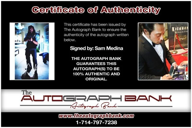 Sam Medina — Sam Medina authentic signed celebrity 8x10 photo W/Cert Autographed D6, image 2