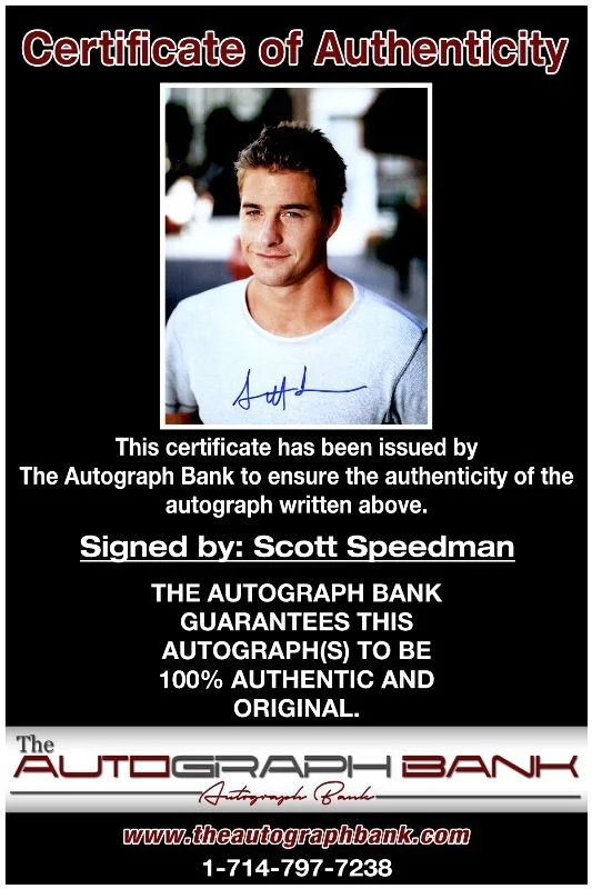 Scott Speedman — Scott Speedman authentic signed celebrity 8x10 photo W/Cert Autographed 2616e, изображение 2
