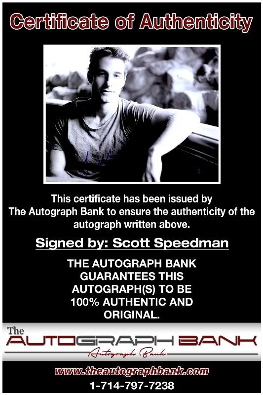 Scott Speedman — Scott Speedman authentic signed celebrity 8x10 photo W/Cert Autographed 2616d, изображение 2