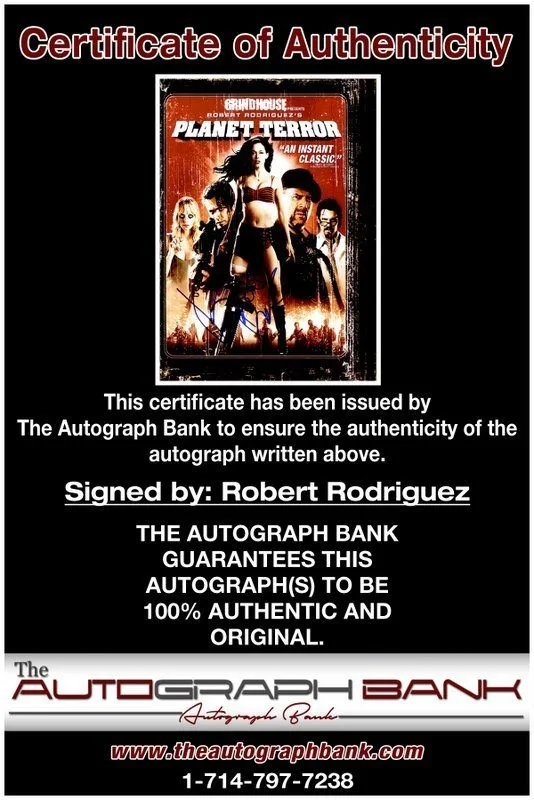 Robert Rodriguez — Robert Rodriguez authentic signed celebrity 8x10 photo W/Cert Autographed C14, image 2