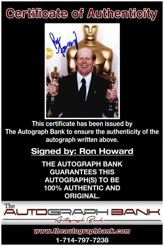 Ron Howard — Ron Howard authentic signed celebrity 8x10 photo W/Cert Autographed B0001, image 2