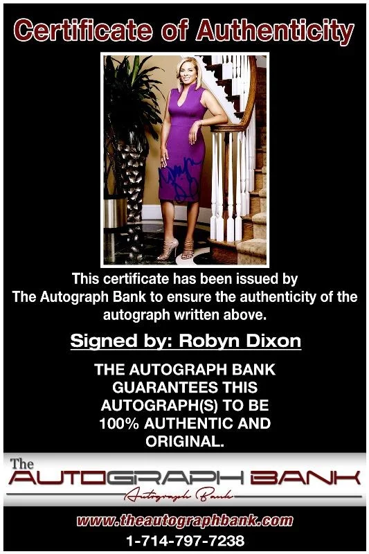 Robyn Dixon — Robyn Dixon authentic signed celebrity 8x10 photo W/Cert Autographed 125d1, изображение 2