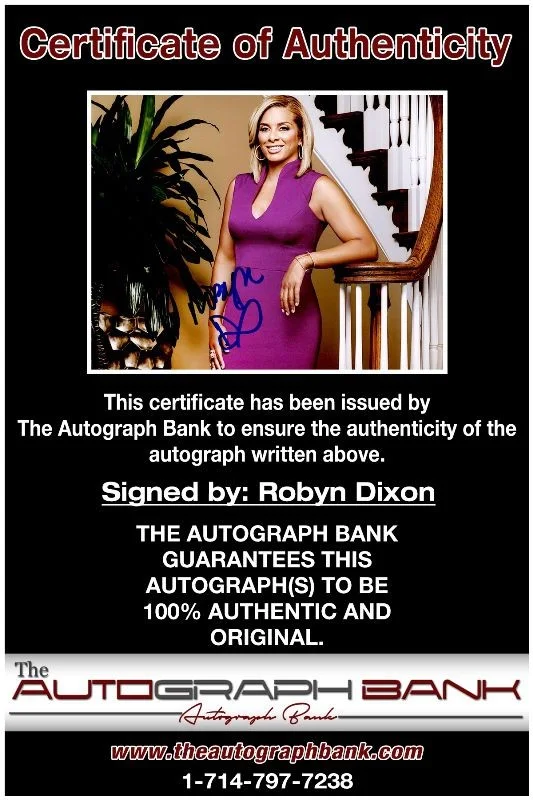 Robyn Dixon — Robyn Dixon authentic signed celebrity 8x10 photo W/Cert Autographed 125c1, изображение 2