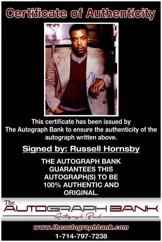 Russell Hornsby — Russell Hornsby authentic signed celebrity 8x10 photo W/Cert Autographed C1, изображение 2