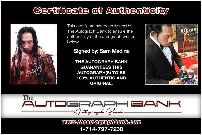Sam Medina — Sam Medina authentic signed celebrity 8x10 photo W/Cert Autographed D14, изображение 2
