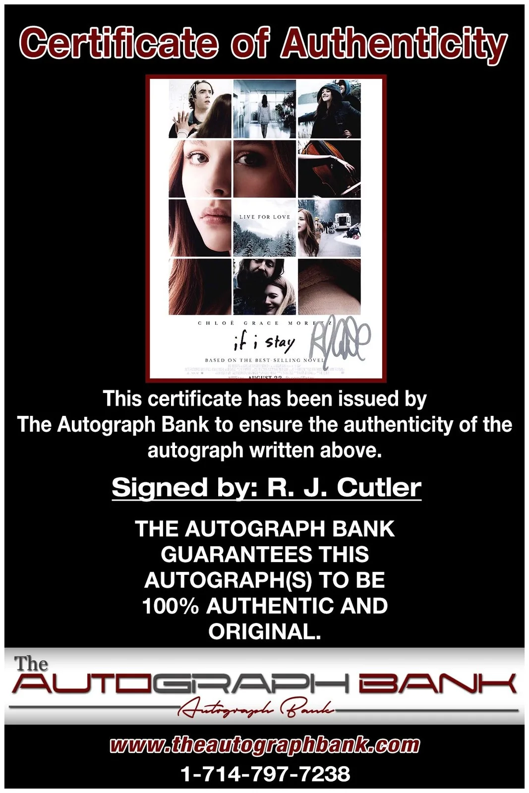 R. J. Cutler — R. J. Cutler authentic signed celebrity 8x10 photo W/Cert Autographed A7, image 2