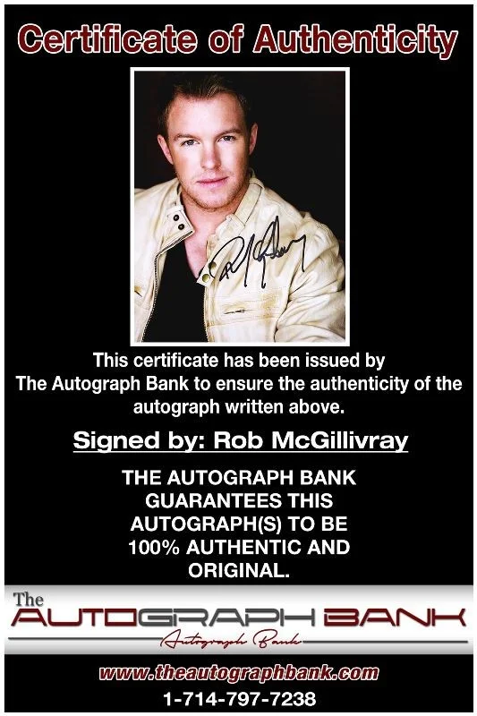 Rob McGillivray — Rob McGillivray authentic signed celebrity 8x10 photo W/Cert Autographed 51816h1, изображение 2