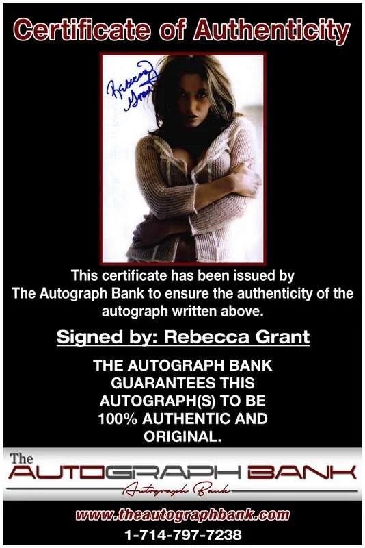 Rebecca Grant — Rebecca Grant authentic signed model 8x10 photo W/Cert Autographed A0007, изображение 2