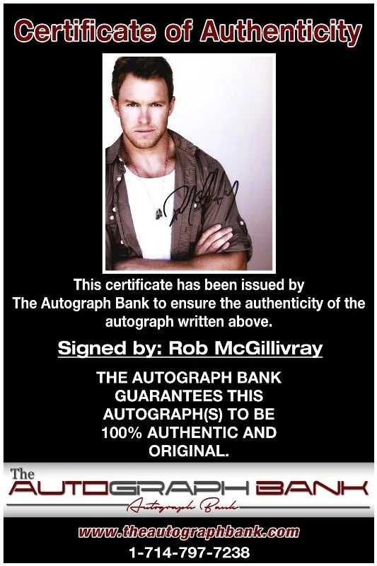 Rob McGillivray — Rob McGillivray authentic signed celebrity 8x10 photo W/Cert Autographed 51816g1, image 2