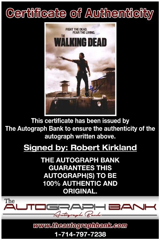 Robert Kirkland — Robert Kirkland authentic signed celebrity 8x10 photo W/Cert Autographed 1326b1, изображение 2