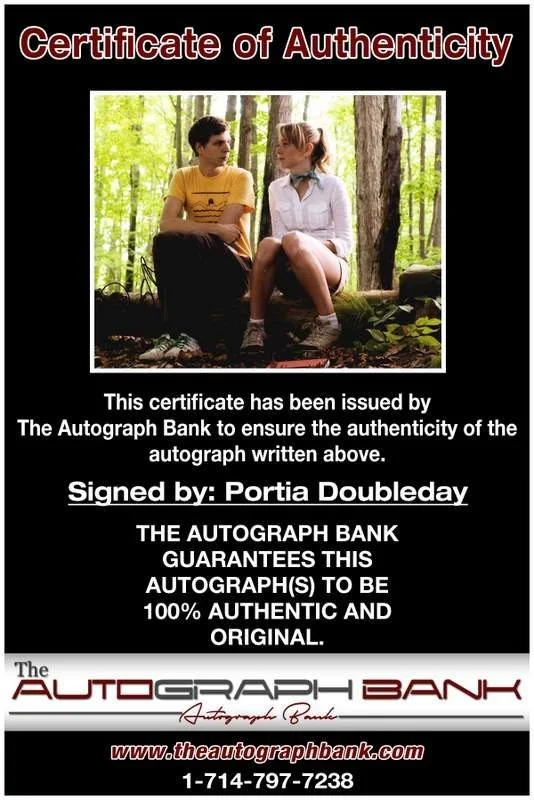 Portia Doubleday — Portia Doubleday authentic signed celebrity 8x10 photo W/Cert Autographed B0001, image 2