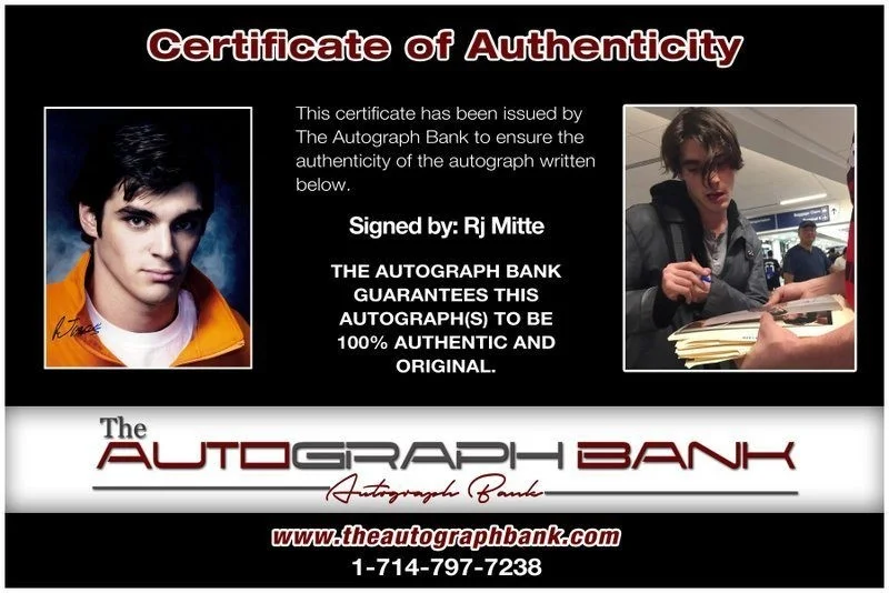 Rj Mitte — Rj Mitte authentic signed celebrity 8x10 photo W/Certificate Autographed (C2), image 2